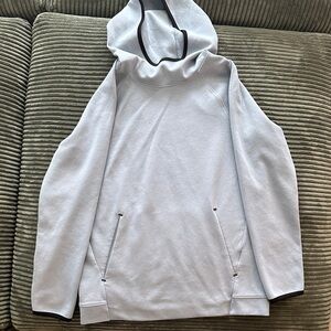 Light Gray Hoodie with Black Trim